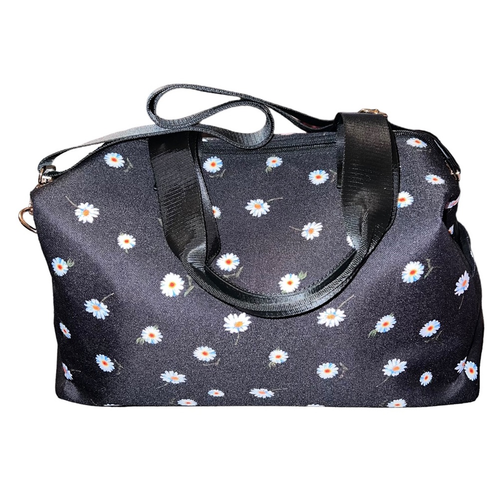 🌟NWT🌟 Alice + Olivia by Stacey Bendet Daisy Floral Duffle Bag Weekender - Picture 3 of 16